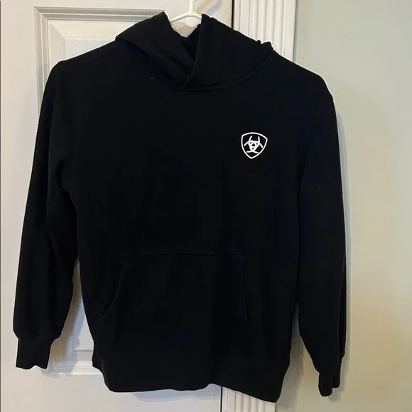 Ariat boys black hoodie size medium - Picture 3 of 4